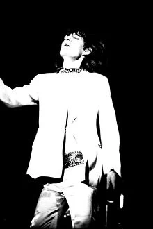 00097 Collection: Rolling Stones: Mick Jagger during the first night of the band