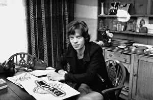 00174 Prints: Rolling Stones: Mick Jagger. After holidaying in Indonesia Mick met with others to