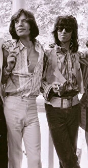 Images Dated 16th September 2004: Rolling Stones : Mick Jagger & Keith Richards at a photocall in Hyde Park 13 June 1969