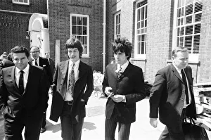 Rolling Stones Mick Jagger Keith Richards arrival at court on drugs charges in Chichester