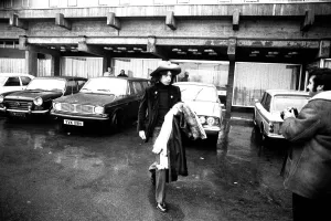 00097 Prints: The Rolling Stones: Mick Jagger leaving a Newcastle Hotel 5th March 1971 after performing