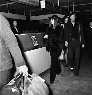 Rolling Stones and Patti Boyd (Ronnie Wood guitarist). November 1973 73-9286-005