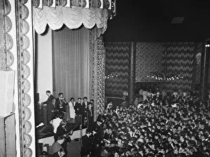 Rolling Stones performing in concert at the Belle Vue theatre, Manchester