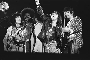 Rolling Stones performing live in concert at Knebworth House in Hertfordshire