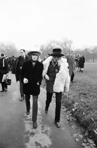 00299 Prints: The Rolling Stones pictured in Green Park London for a press conference prior to their