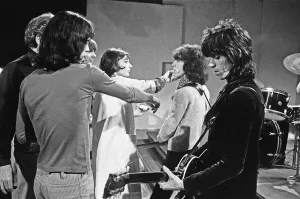 Rolling Stones in rehearsals at Intertel studios in Wembley Park