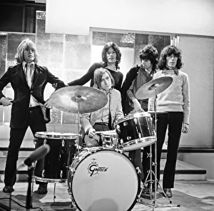 Rolling Stones in rehearsals at Intertel studios in Wembley Park