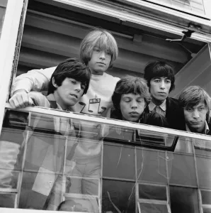 00173 Prints: Rolling Stones seen here after making a television appearence on Granda TV