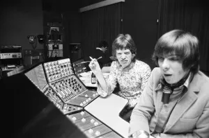Rolling Stones seen here at the Olympic Studio Barnes in South London