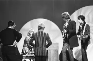 00373 Prints: The Rolling Stones seen here in rehearsal for the Eamonn Andrews Show at the television