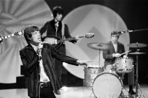 00882 Prints: The Rolling Stones seen here in rehearsal for the Eamonn Andrews Show at the television