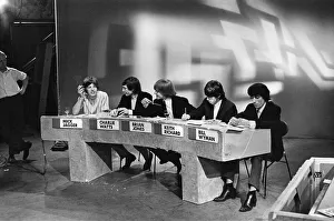 Rolling Stones. At Shepherds Bush TV studio recording an edition of Juke Box Jury