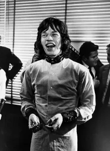 00146 Prints: Rolling Stones singer Mick Jagger holding a press conference at Granada Studios in Soho