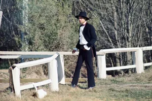Rolling Stones singer Mick Jagger pictured in Australia during the filming of Ned Kelly