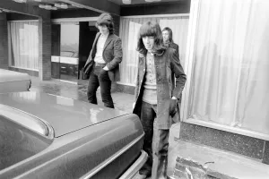 00291 Prints: Rolling Stones: Bill Wyman and Charlie Watts at their hotel in Newcastle upon Tyne