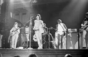 Rolling Stones'on stage of Newcastle City Hall on Thursday 4 / 3 / 1971 for