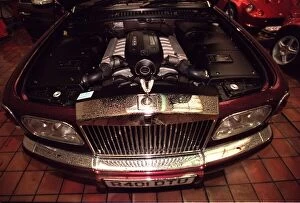 Badges Collection: Rolls Royce Silver Seraph March 1998 inside engine of luxury car
