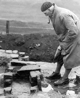 A Roman fireplace. One of the discoveries unearthed by the excavators at Housesteads fort