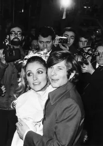 Directors Prints: Roman Polanski film director with his new wife Sharon Tate They were married at Chelsea