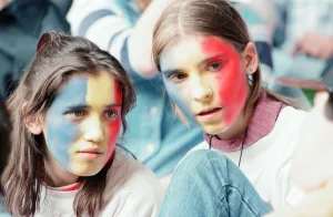 00949 Prints: Romania 0-1 France, Euro 1996 Group B match at St James Park, Newcastle