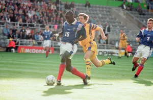 00949 Prints: Romania 0-1 France, Euro 1996 Group B match at St James Park, Newcastle