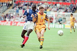 00949 Prints: Romania 0-1 France, Euro 1996 Group B match at St James Park, Newcastle