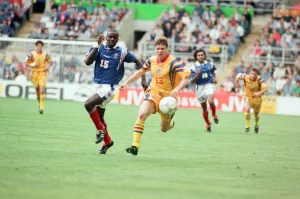 00949 Prints: Romania 0-1 France, Euro 1996 Group B match at St James Park, Newcastle