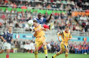00949 Prints: Romania 0-1 France, Euro 1996 Group B match at St James Park, Newcastle