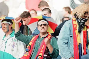 00949 Prints: Romania 0-1 France, Euro 1996 Group B match at St James Park, Newcastle
