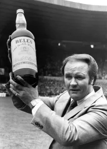 Ron Atkinson. Bells Whisky manager of the month is Manchester United