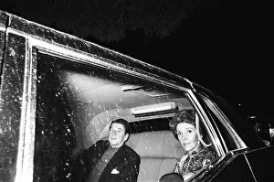 Ronald Reagan former actor and Governor of California with his wife Nancy arrive at Frank