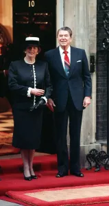 Red Carpet Prints: Ronald Reagan June 1988 President United States of America and Margaret Thatcher