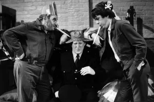 00029 Prints: Ronnie Barker as Fletcher (L) with Richard Beckinsale as Lennie (R