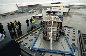 00096 Prints: Roque the Tiger arrives in the UK on his way to the Born Free Sanctuary in Headcorn Kent
