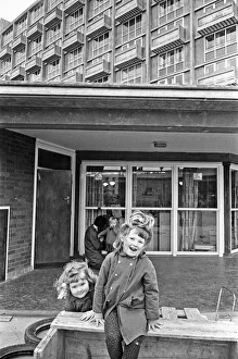 Nursery Prints: Rose Anne Kelly (Right) and her sister Christina seen here during break time at the St