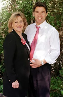 Ross Kelly TV Presenter May 1999 Pictured with Nina Myskow Mirror Staff Journalist