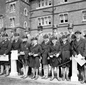 Rossall School combined cadet force centenary Parade. Inspection taken by Field Marshal