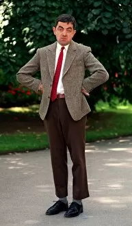 Images Dated 29th July 1997: Rowan Atkinson as Mr Bean at Photocall in London July 1997 to promote his new film Bean