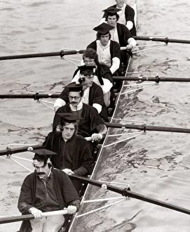 Students Collection: Rowing - Oxford v Cambridge Boat Race - 1975 Cambridge Boat Race Crew during