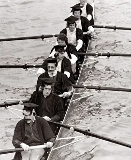 University Prints: Rowing - Oxford v Cambridge Boat Race - 1975 Cambridge Boat Race Crew during