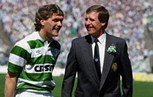 Roy Aitken with Billy McNeill May 1988 sdrscottishcupfinal