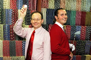 Shop Assistant Prints: Roy Bishro and Van Philips of Tie Rack shop for Ian Miller business column