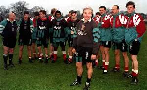 Roy Evans Football Manager Liverpool FC takes his first training session as the new boss