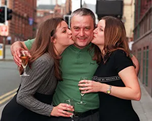 Roy Gibney National Lottery winner who worn seven and a half million pounds celebrates