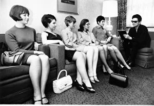 Roy Orbison American singer interviewing girls for the position of being a nanny to his