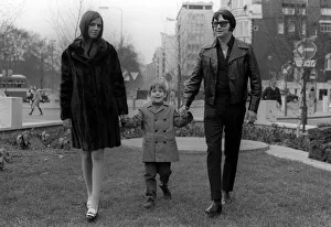 Roy Orbison with his wife Barbara Anne Marie April 1970 and his son Wesley