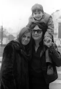 Roy Orbison with his wife Barbara Anne Marie April 1970 and his son Wesley