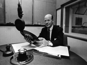 Roy Plomley BBC Radio Presenter of Desert Island Discs Jan 1967 on the 25th