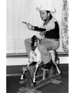 Cowboys Prints: Roy Rogers, The Singing Cowboy'. One half of the famous duo that