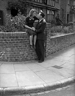 Holding Hands Prints: Royal Airforce Flying Officer Alan Preston with his partner Agnes Brown